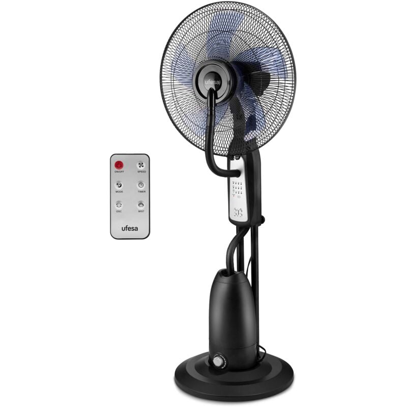 foto del prodotto mf4090 ventilatore nebulizzatore, ventilatore a piantana potente, telecomando, 3 modalit , timer programmabile, spegnimento automatico, allontana le