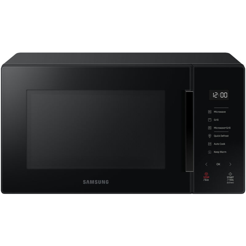 foto del prodotto mg23t5018ak microonde con grill 23l 800w nero touch control samsung