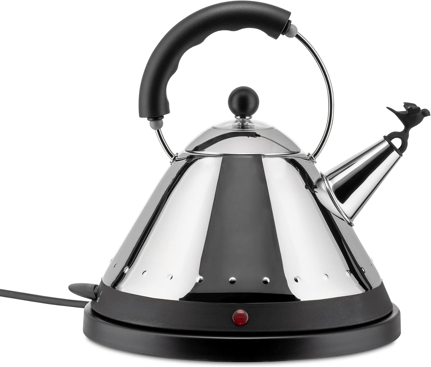 foto del prodotto mg32 b, bollitore elettrico con uccellino, alessi