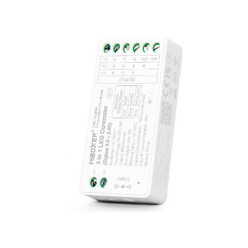 foto del prodotto mi light controller led rgbw rgbw rgbw cct dc12 24v 12a ch rf 2.4g zigbee 3.0 tuya smart app alexa google 037z 