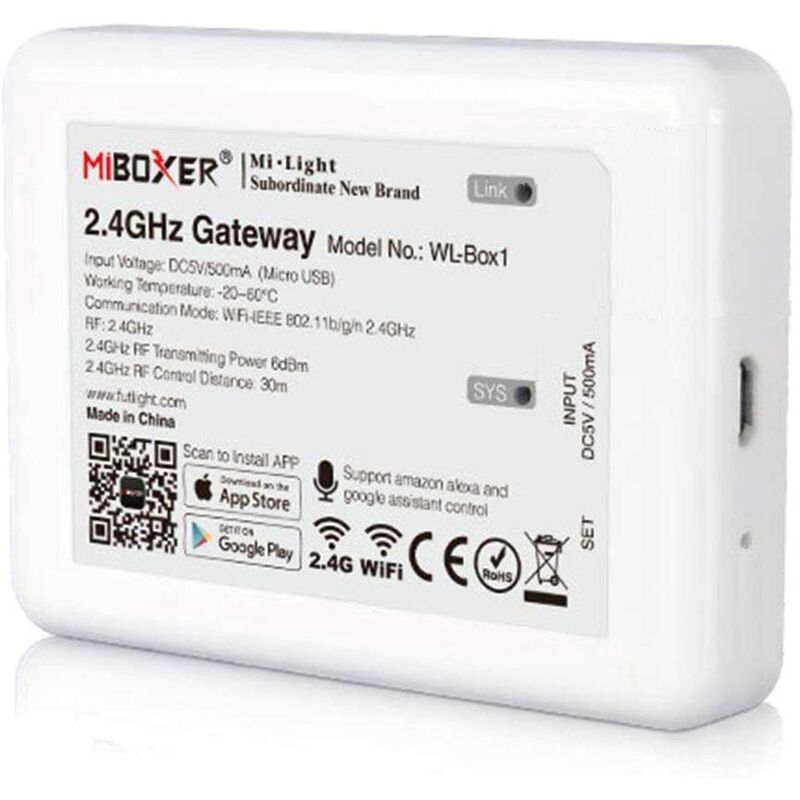 foto del prodotto mi light controller mi light wifi google home alexa wlbox1