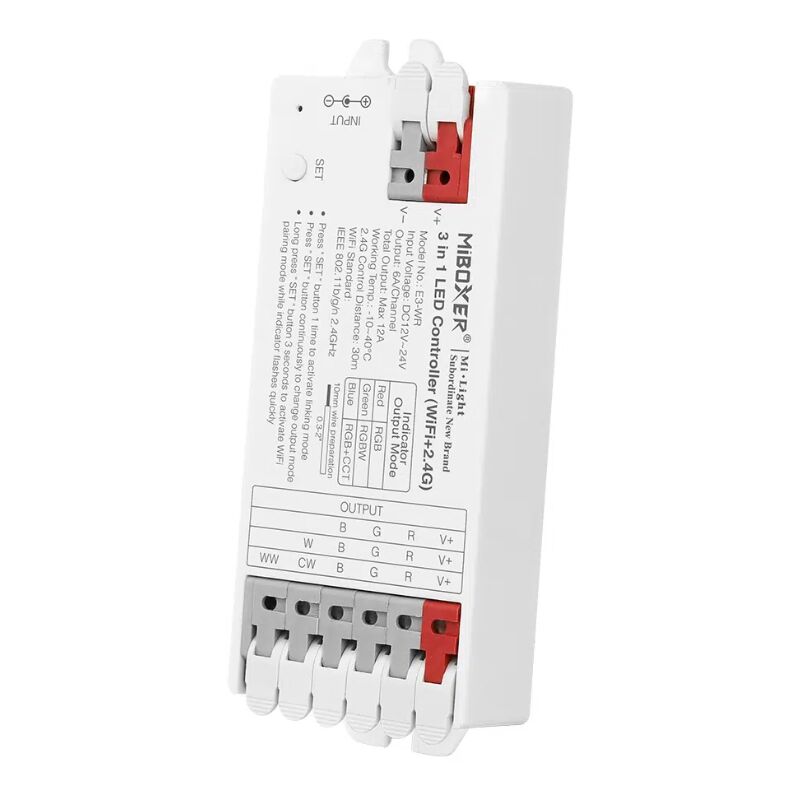 foto del prodotto mi light controller nastro led 3 en 1 wifi 2.4g dc1224v rgb rgbw rgb cct 6a channel e3 wr