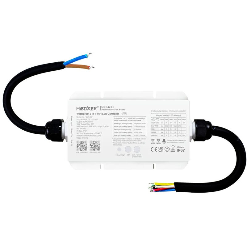 foto del prodotto mi light controller striscia led 5 in 1 a tenuta stagna 12 48v dc 2,4g