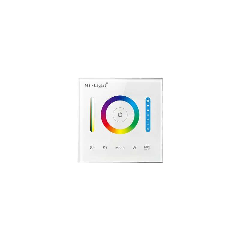 foto del prodotto mi light controllo remoto tattile da parete radiofrequenza dimmerabile alexa google assistant rgb rgbw rgb cct p3