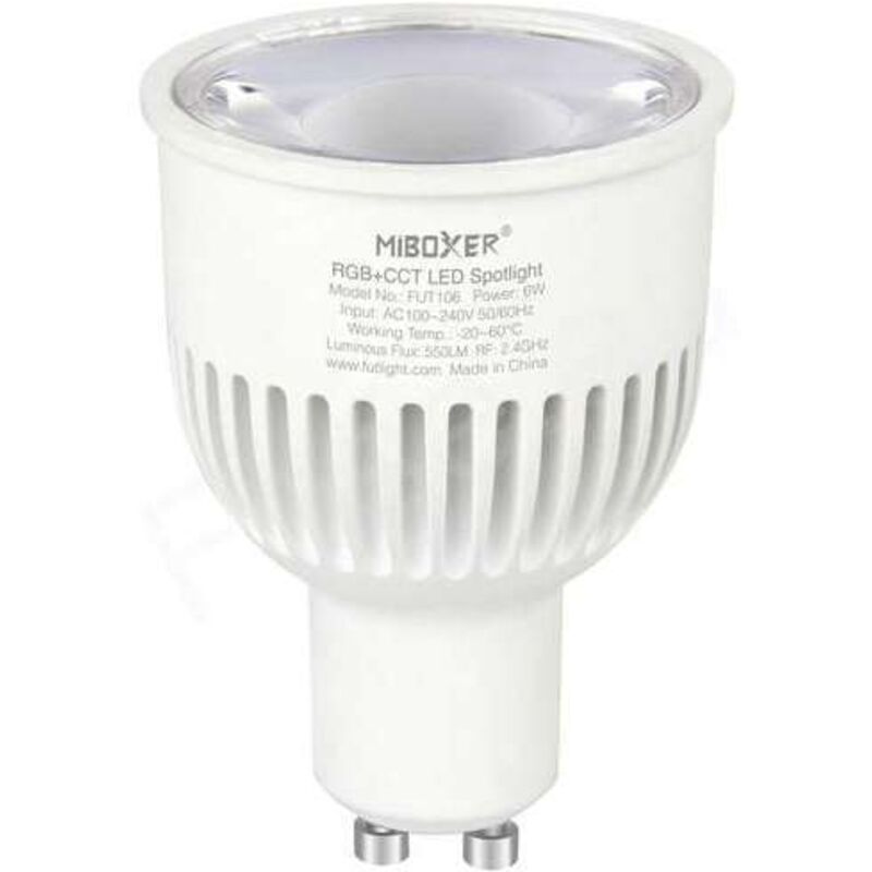 foto del prodotto mi light faretto led dimmerabile 6w gu10 550lm 30 50mm telecomando google assistant alexa rgb cct 2700k 6500k 106 lot de 3