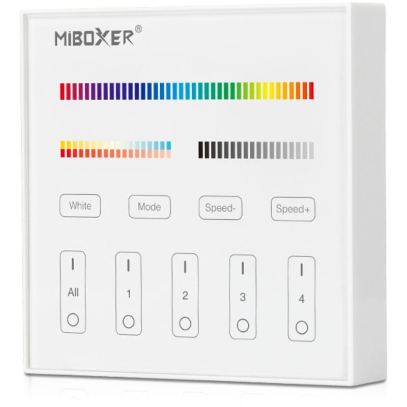foto del prodotto mi light pannello di controllo touch rgb cct 4 zone bianco milight