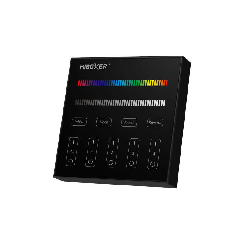 foto del prodotto mi light parete tattile di controllo remoto led frequenza radio dimmerabile 4 zone nero rgbw b3b