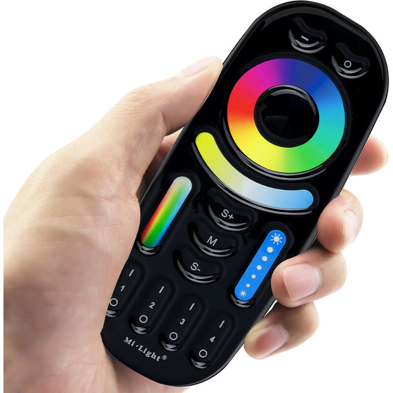 foto del prodotto mi light radiocomando remotorgb cct sequenza 4 zone nero 092b