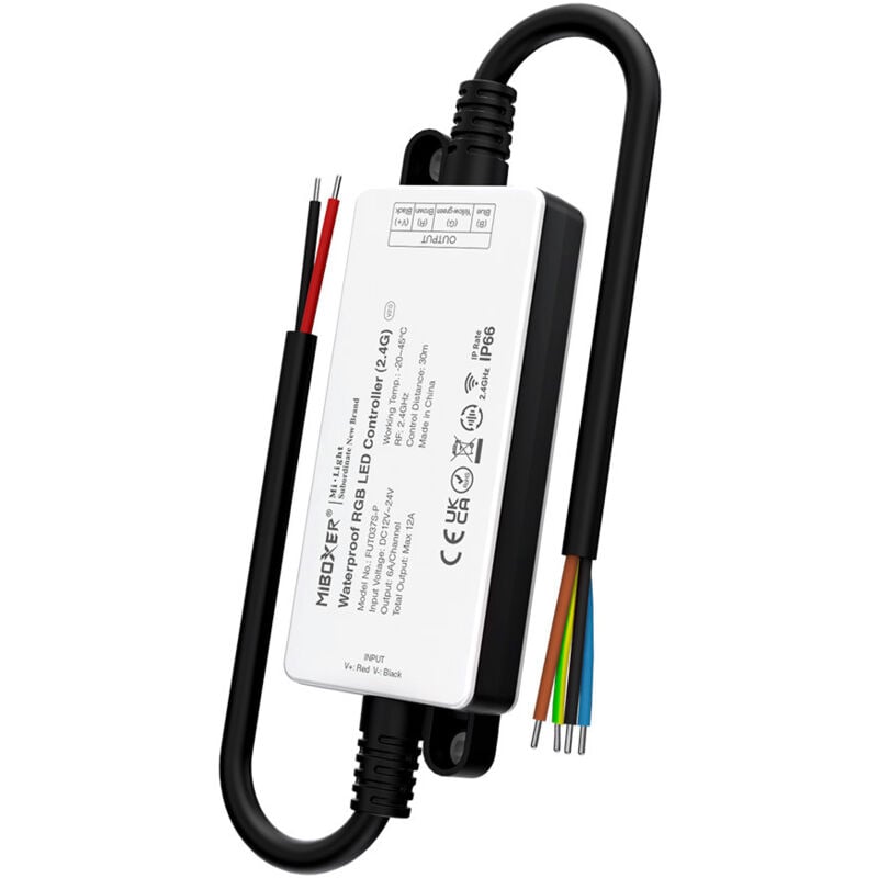 foto del prodotto mi light regolatore di resistenza dell acqua ip66 per radiofrequenza rgb alexa google assistant 037s p