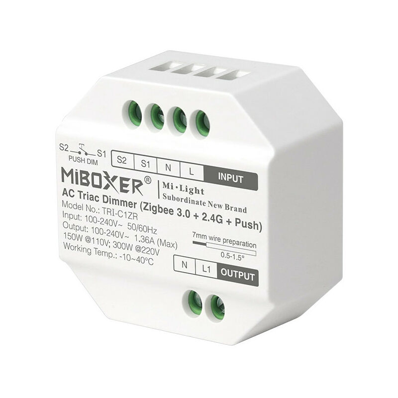 foto del prodotto mi light variabile 150w 110v 300w 220v 1.36a push rf 2.4g tuya smart zigbee 3.0 alexa google home tri c1zr