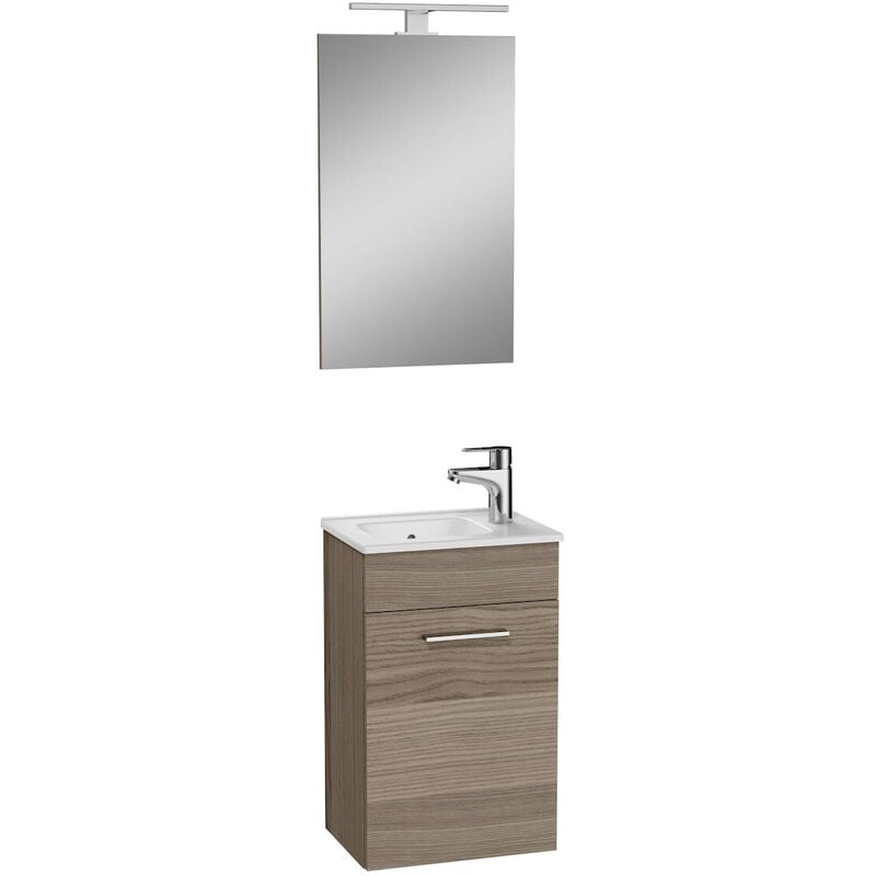 foto del prodotto mia mobile 39x61x28 cm per bagno con specchio, lavabo e illuminazione a led, cordoba miaset40c vitra