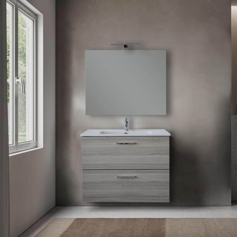 foto del prodotto mia mobile 79x61x39,5 cm per bagno con specchio, lavabo e illuminazione a led, cordoba miaset80c vitra