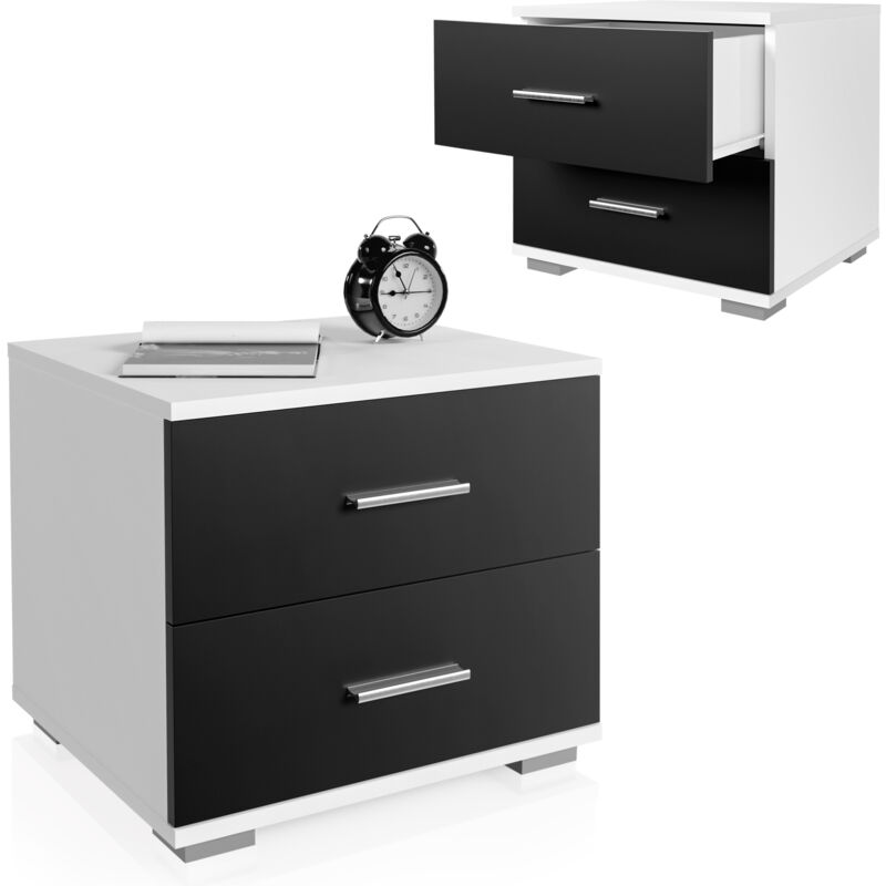 immagine 0 del prodotto miadomodo comodino da camera da letto set da 2, con 2 cassetti, 40 x 40 x 35 cm, in mdf, moderno, colore a scelta piccolo tavolino da salotto,