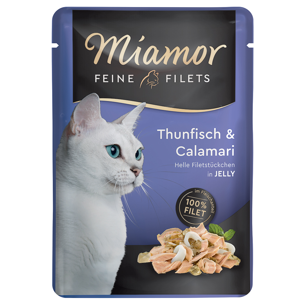 foto del prodotto miamor delicato filetto in gelatina buste 6 x 100 g tonno calamari