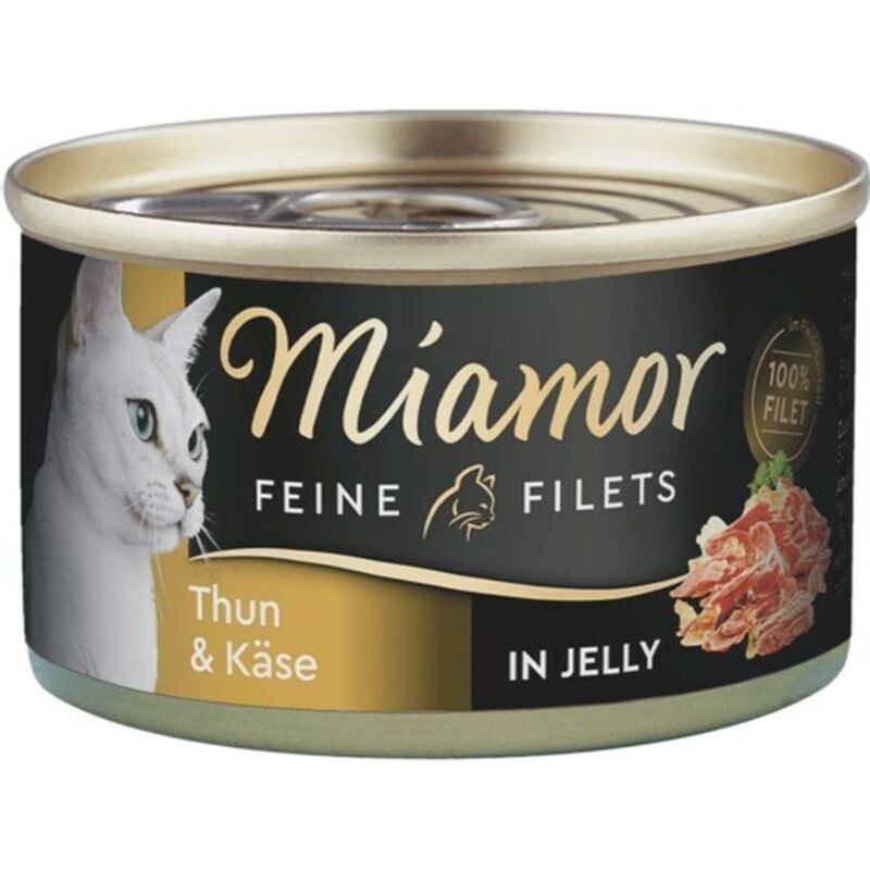 foto del prodotto miamor delicato filetto in gelatina lattine 6 x 100 g tonno formaggio