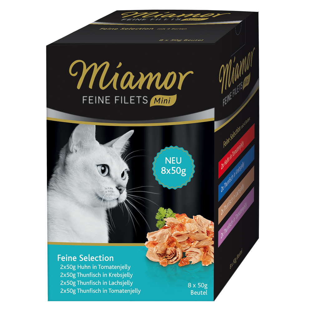 foto del prodotto miamor delicato filetto mini pacco misto 8 x 50 g, fine selection 2, gelatina