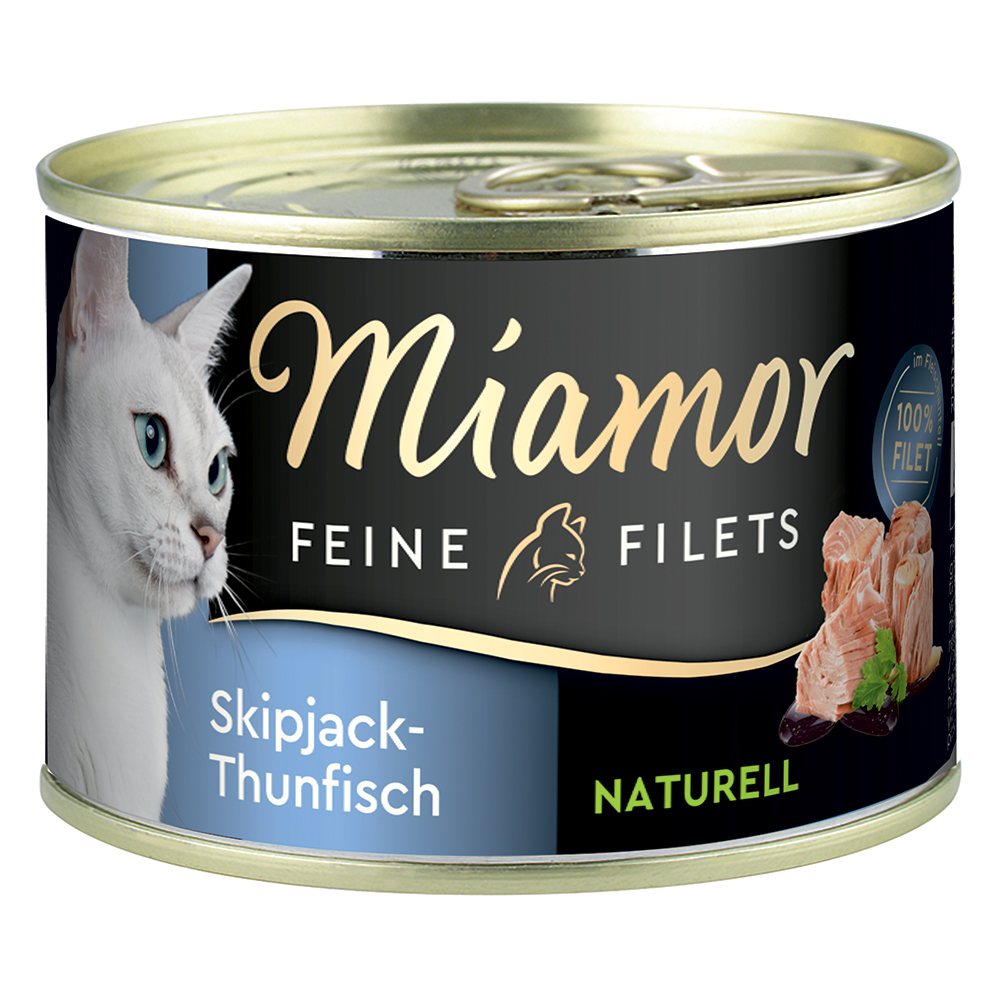 foto del prodotto miamor delicato filetto naturale 6 x 156 g alimento umido per gatti tonnetto striato