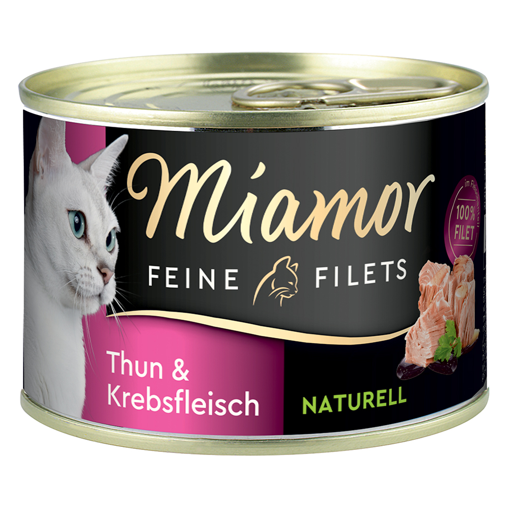 foto del prodotto miamor delicato filetto naturale 6 x 156 g alimento umido per gatti tonno polpa di granchio