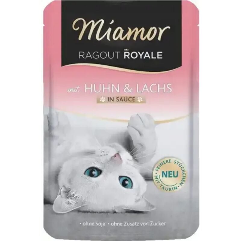 foto del prodotto miamor ragout royale con pollo e salmone in salsa - bustina da 100 g