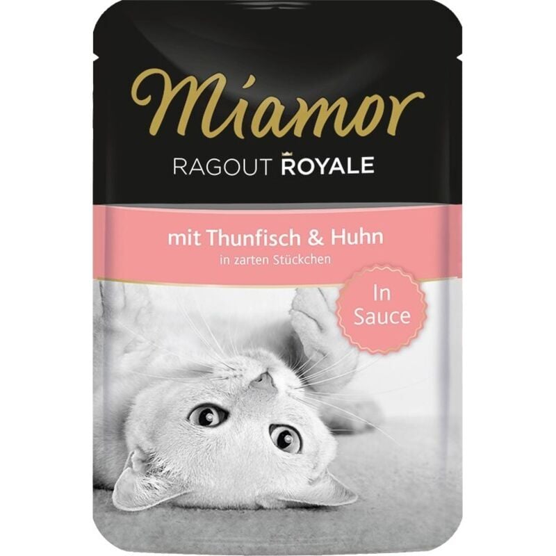 foto del prodotto miamor ragout royale - tonno con pollo, cibo umido per gatti adulti, 100g