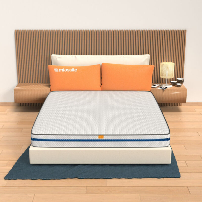 foto del prodotto miasuite materasso matrimoniale 180x200, altezza 22 cm memory foam, antiacaro, anallergico easy