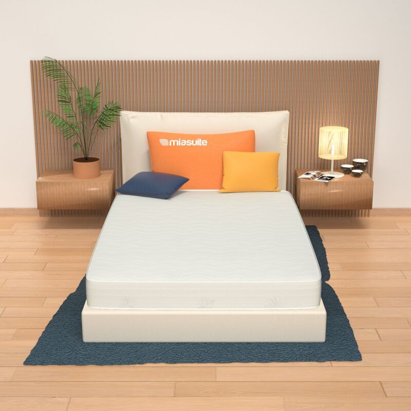 foto del prodotto miasuite materasso memory una piazza e mezza 120x190, altezza 20 cm rivestimento aloe vera live