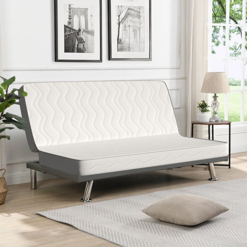 foto del prodotto miasuite materasso pieghevole 140x195, per divano letto click clack con taglio centrale, versatile e compatto, ortopedico.