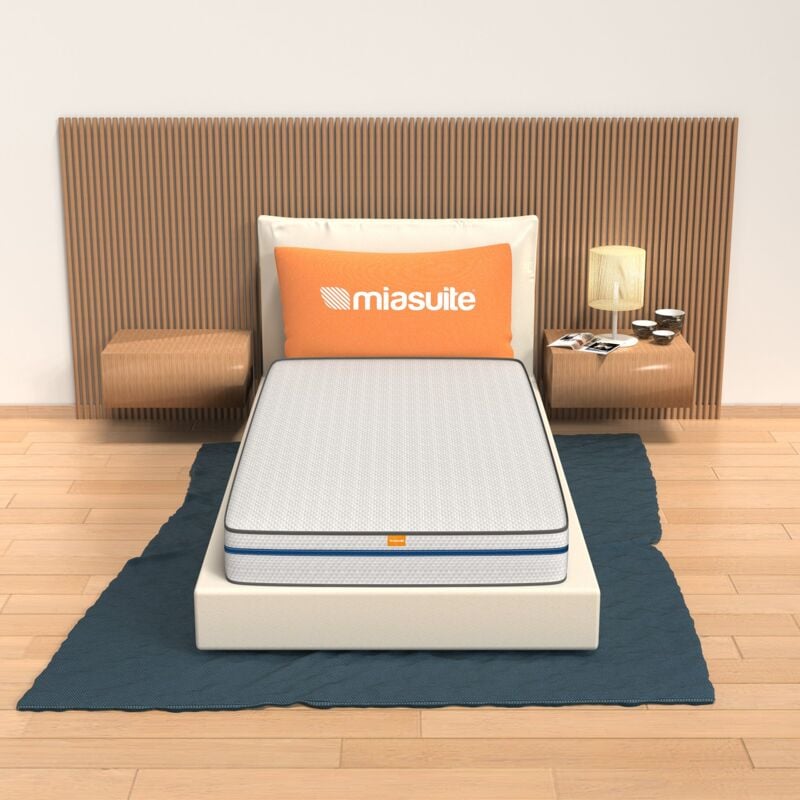 foto del prodotto miasuite materasso singolo 85x190, altezza 22 cm memory foam, antiacaro, anallergico easy