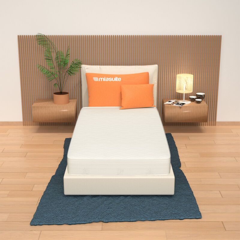 foto del prodotto miasuite materasso singolo 90x190, alto 10 cm waterfoam, aloe vera, pieghevole plus h10