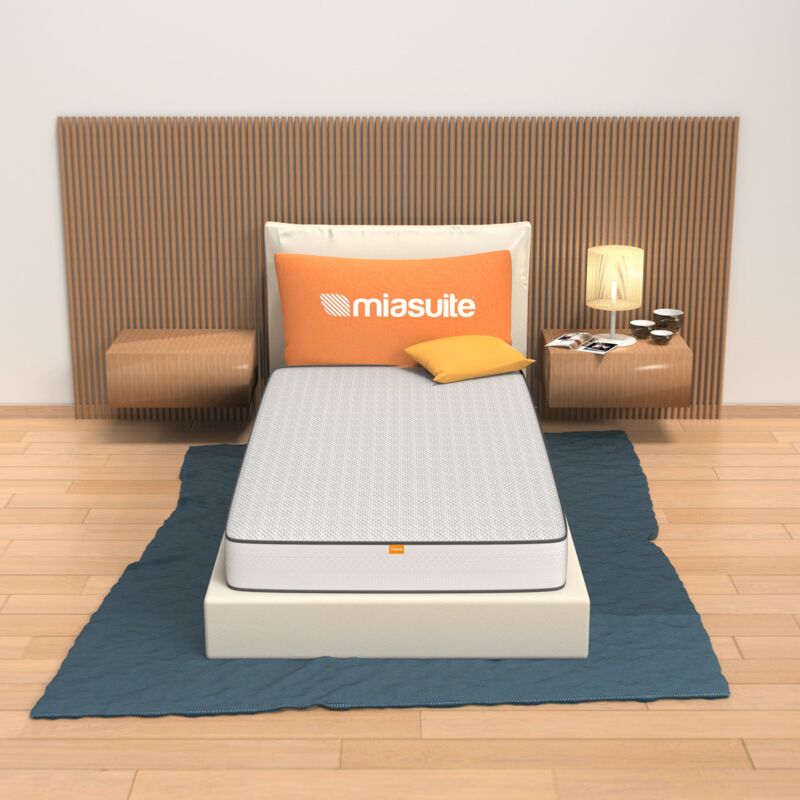 foto del prodotto miasuite materasso singolo 90x190, alto 18 cm waterfoam, anallergico, antiacaro smart h18