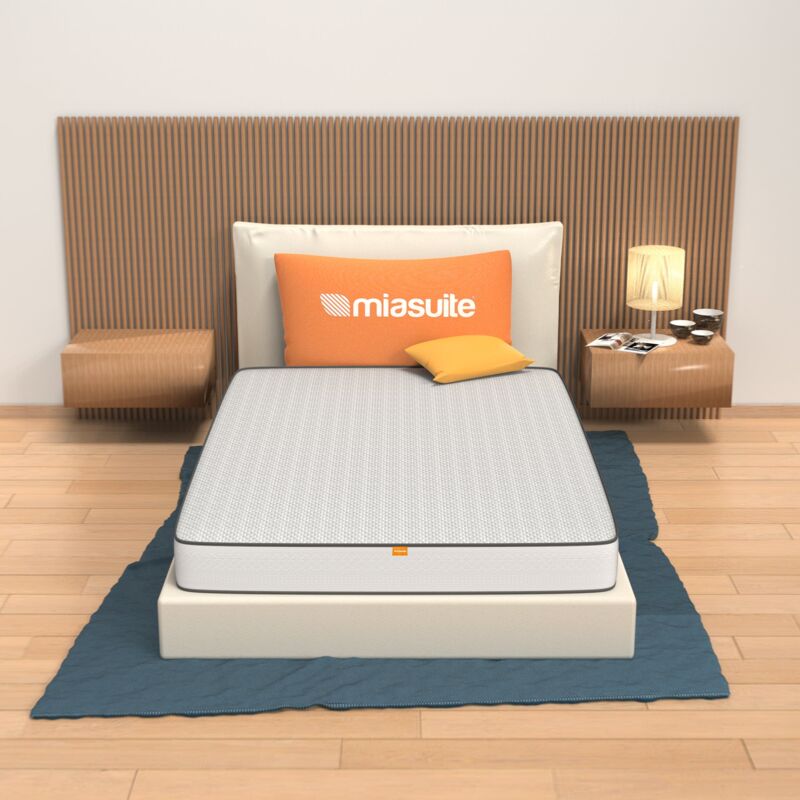 foto del prodotto miasuite materasso una piazza e mezza 120x200, alto 18 cm waterfoam, anallergico, antiacaro smart h18