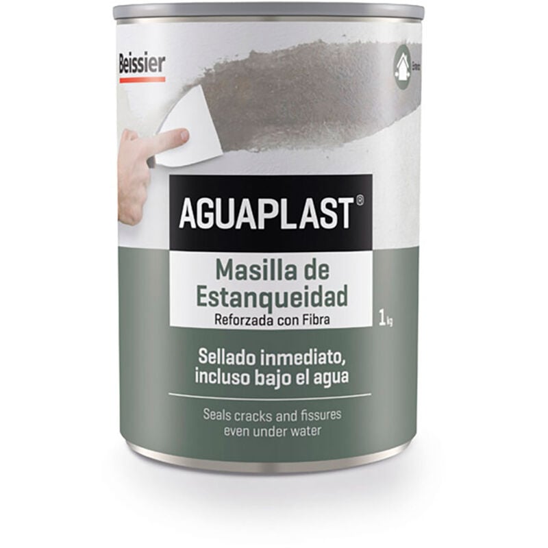 foto del prodotto mibricotienda aguaplast stucco impermeabilizzante barattolo 1l 70141 001 beissier