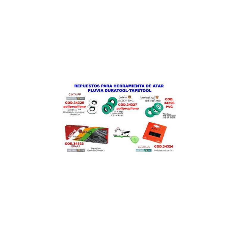 foto del prodotto mibricotienda lame per legatrice duratool tapetool 3 unit 5956