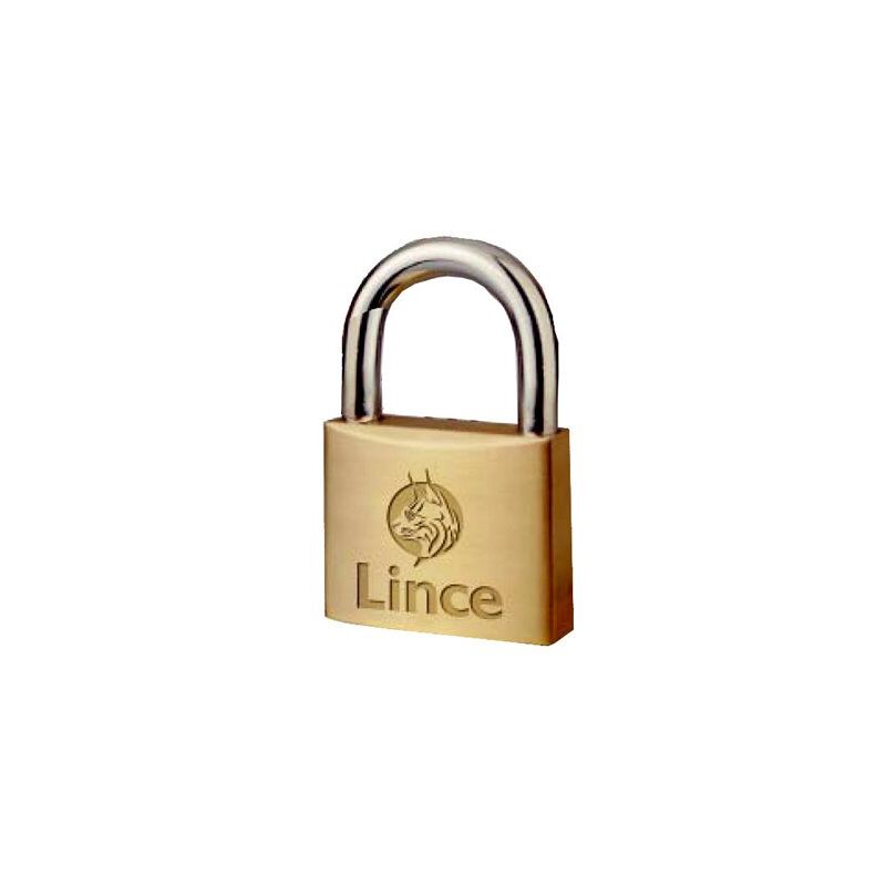 foto del prodotto mibricotienda lucchetto lince in ottone modello 300 30 con chiave uguale