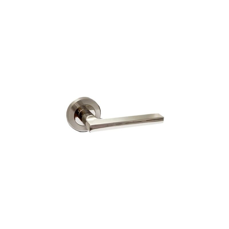 foto del prodotto mibricotienda set maniglie ayr maniglia rosetta in alluminio 52 nickel satinato lucido a8801