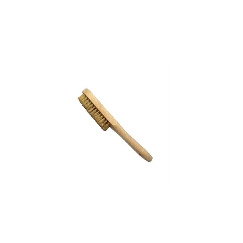 foto del prodotto mibricotienda spazzola manuale bellota 50803 5 con manico in filo ondulato in ottone