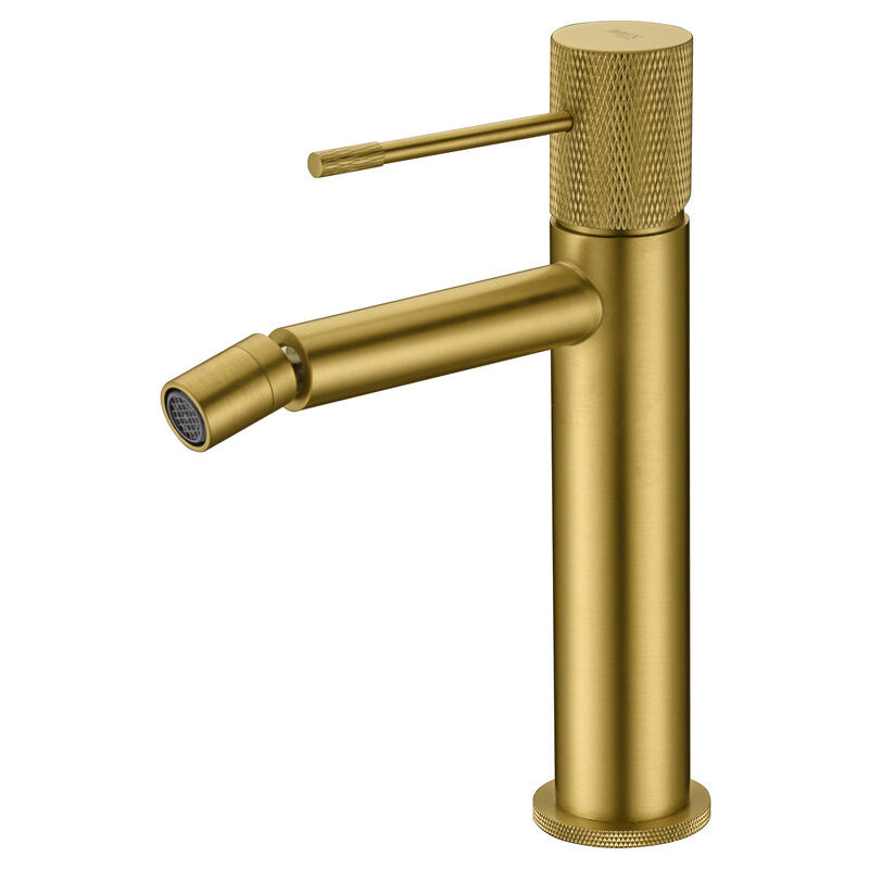 foto del prodotto mice collection mice rubinetto bidet monocomando in ottone rubinetti wc rubinetti bagno adatti per acqua calda fredda colro oro spazzolato