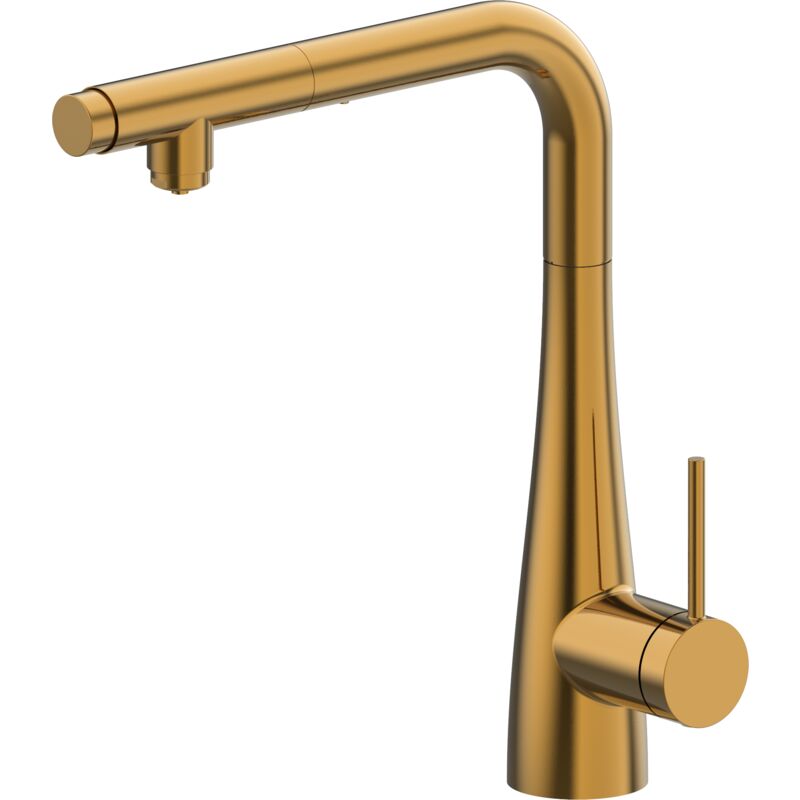 foto del prodotto mice collection - mice - rubinetto cucina monocomando, lavello monocomando con doccetta estraibile - serie split gos005 oc