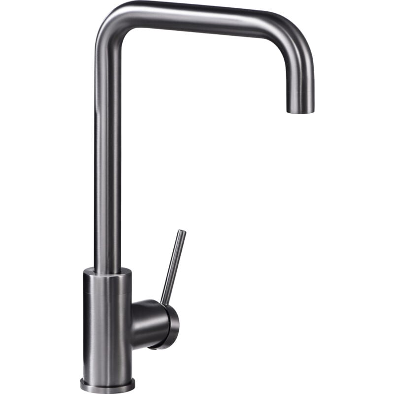 foto del prodotto mice collection mice rubinetto cucina, rubinetto lavello monocomando con cartuccia ceramica 35 mm rubinetto cucina elegante black gun metal