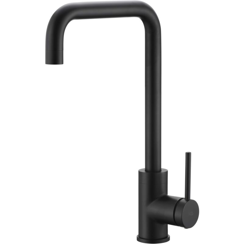 foto del prodotto mice collection mice rubinetto da cucina, rubinetto monocomando per lavello con cartuccia ceramica 35 mm rubinetto da cucina elegante nero
