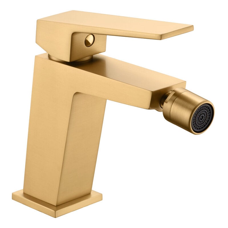 foto del prodotto mice collection mice rubinetto monocomando bidet miscelatore bagno wc rubinetti bagno per acqua calda fredda colore oro spazzolato