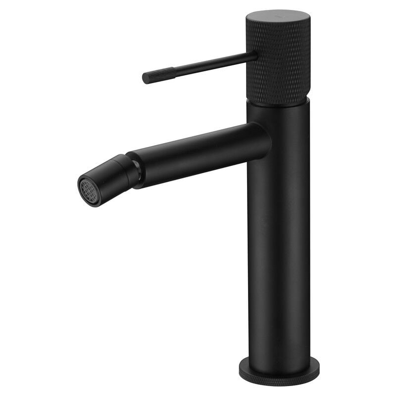 foto del prodotto mice collection mice rubinetto per bidet monocomando, rubinetto per bagno wc, acqua calda fredda serie line colore nero opaco bdd038 2ng