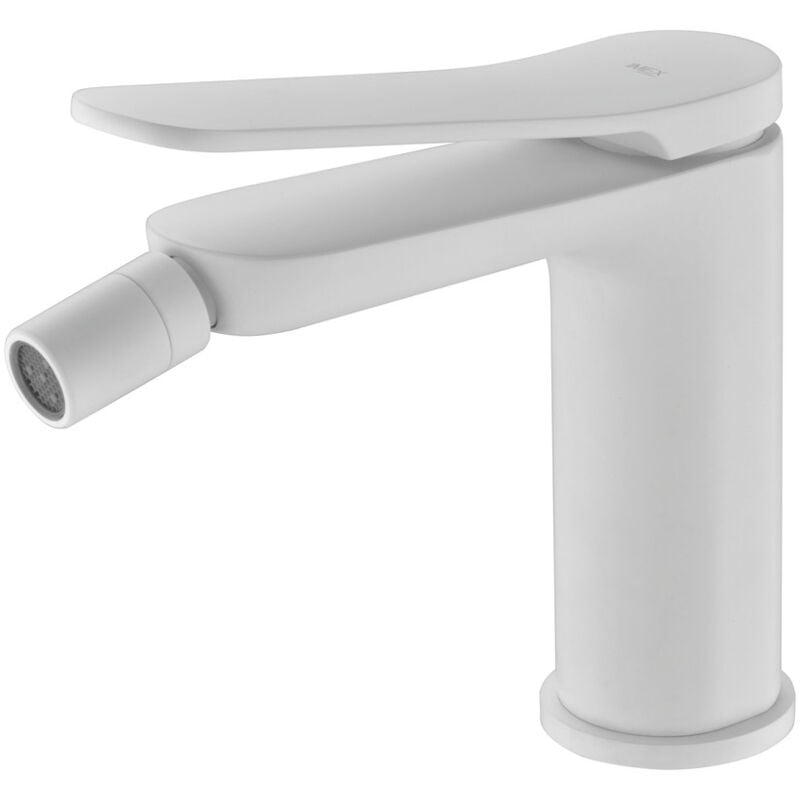 foto del prodotto mice collection mice rubinetto per bidet monocomando, rubinetto per wc, rubinetto igienico acqua calda fredda bianco opaco bdr031 2bl
