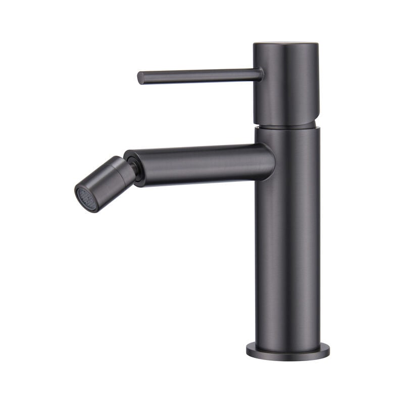 foto del prodotto mice collection mice rubinetto per bidet rubinetto monocomando per wc con acqua calda fredda rubinetto igienico in colore black gun metal