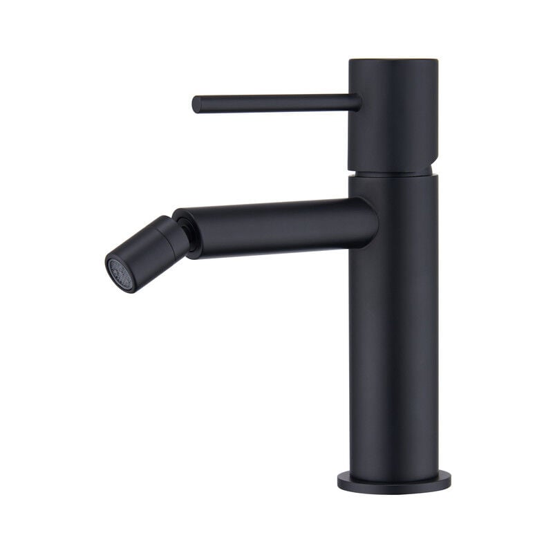 foto del prodotto mice collection mice rubinetto per bidet rubinetto monocomando per wc con acqua calda fredda rubinetto igienico nero opaco bdm039 2ng