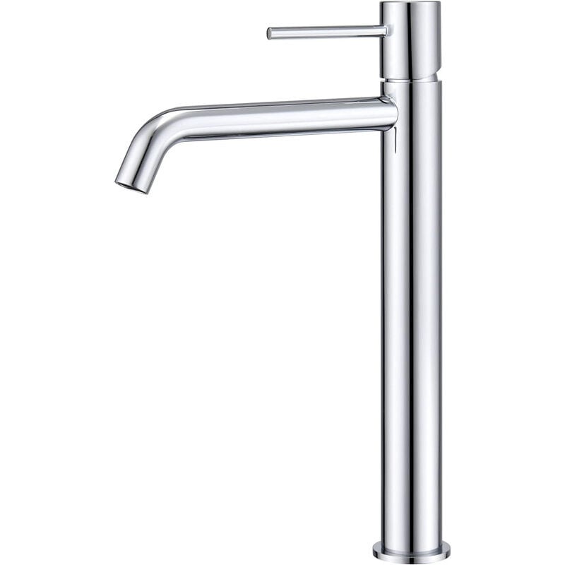 foto del prodotto mice collection rubinetto lavabo monocomando bocca alta in ottone rubinetti da bagno di alto design per lavabo colore cromo