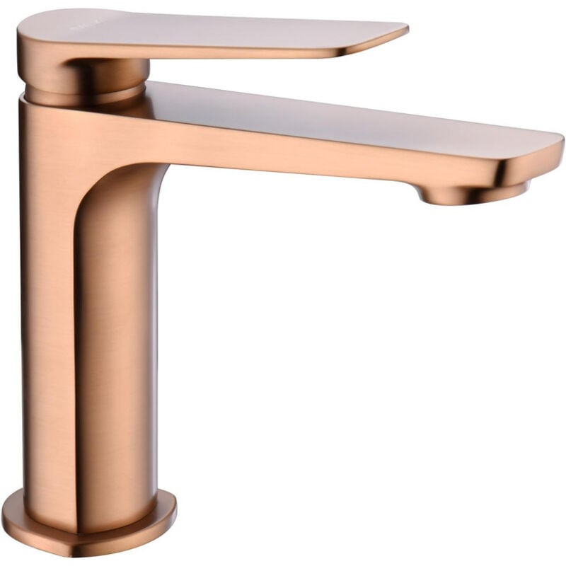 foto del prodotto mice collection rubinetto monocomando lavabo in ottone rubinetto monocomando lavabo rubinetto bagno per acqua calda fredda colore oro rosa
