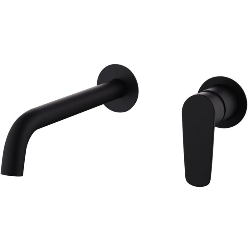foto del prodotto mice collection rubinetto monocomando per lavabo da incasso in ottone miscelatore per vasca da incasso rubinetti per bagno monocomando colore nero