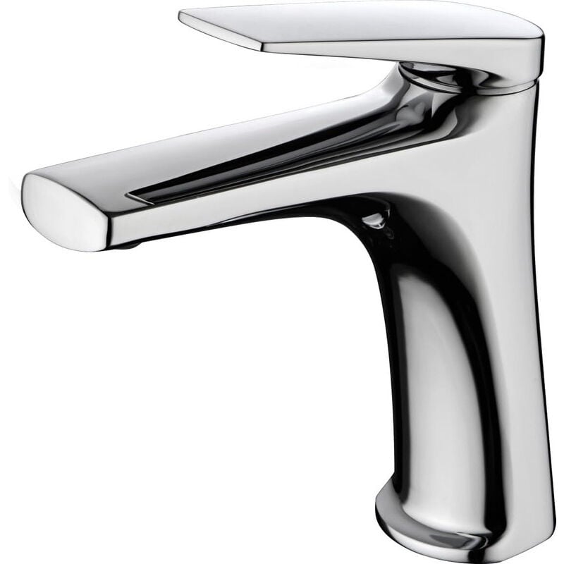 foto del prodotto mice collection rubinetto monocomando per lavabo in ottone rubinetti da bagno per lavelli per acqua calda fredda colore cromo