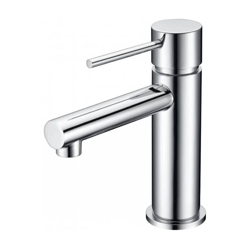 foto del prodotto mice collection rubinetto monocomando per lavabo rubinetto per lavabo con maniglia fine serie milos stick colore cromo argento